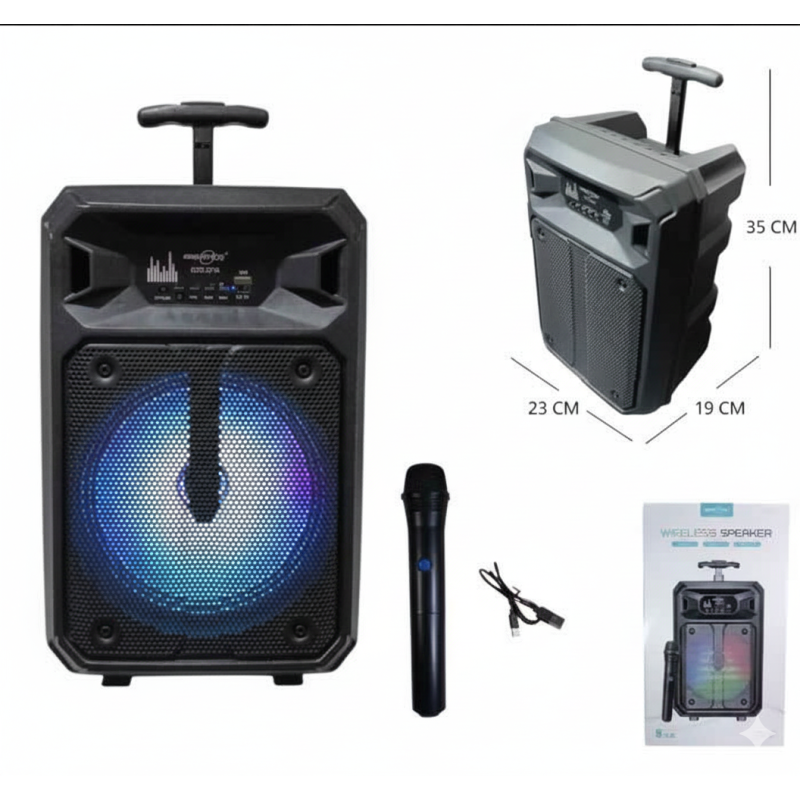 Parlante GRECITNICE GTS-2176 Bluetooth 8” con Micrófono