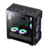 Case GameMax Siege BK E-ATX ARGB Vidrio Templado