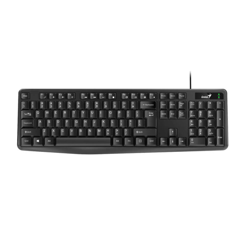 Teclado Genius KB-117 SP USB Teclas Cóncavas