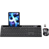 Kit Teclado + Mouse Marvo KC411W Inalámbrico con Soporte Móvil