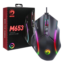 Mouse Gaming Marvo M653 12800 DPI 12 Botones Programables