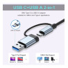 Hub USB Tipo-C 8 en 1 4 USB 3.0 con MicroSD y Audio