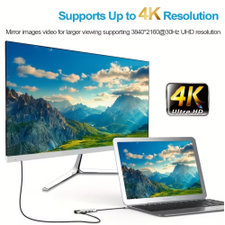 Hub USB Tipo-C HDMI Ethernet 2 USB 3.0 Metálico