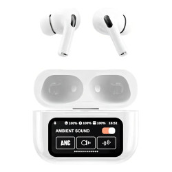 Audífonos Bluetooth ANC ENC con Pantalla Táctil
