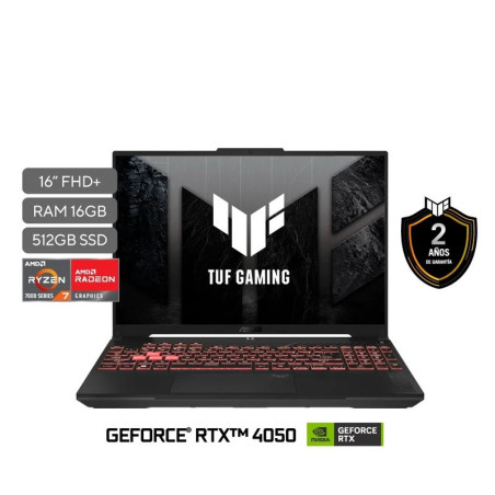 Laptop ASUS TUF A16 Ryzen 7 7445HS | RTX 4050 | 16GB RAM | 512GB SSD |