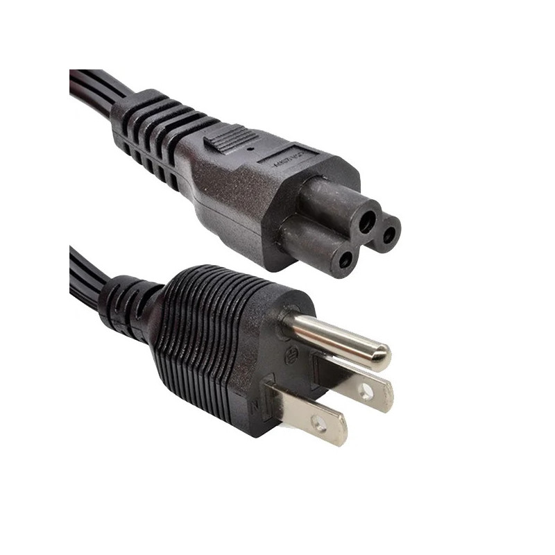 Cable de Poder Trébol Plano para cargador Laptop
