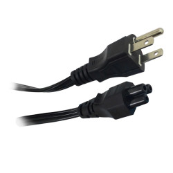 Cable de Poder Trébol Plano para cargador Laptop