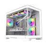 Case GameMax HYPE-M WH M-ATX ARGB Vidrio Curvo