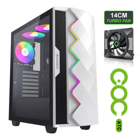 El Case GameMax Diamond CP WH combina un diseño elegante en color blan