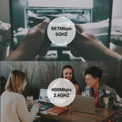 Adaptador WiFi TP-Link Archer T3U AC1300 Dual Band USB 3.0