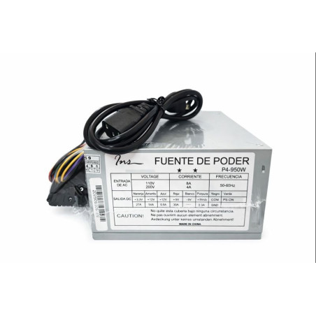 Fuente de Poder INS ATX P4 950W 110V 220V