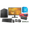 PC Oficina Intel Core i3 14100 8GB SSD 512GB Monitor