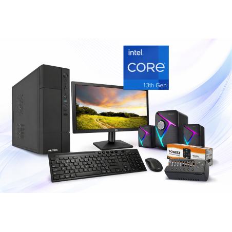 PC Intel i5-13400 8GB 512GB SSD Monitor 19.5"