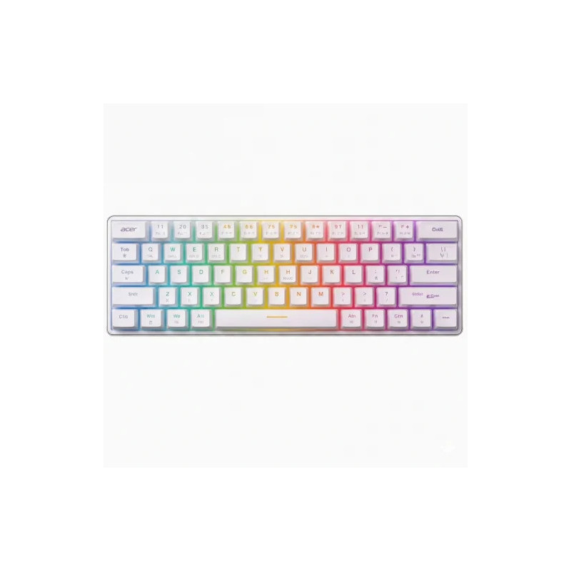 Teclado Mecanico Acer Nitro OKR252 SP WT Inalambrico RGB 68 Teclas