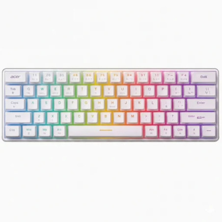 Teclado Mecanico Acer Nitro OKR252 SP WT Inalambrico RGB 68 Teclas