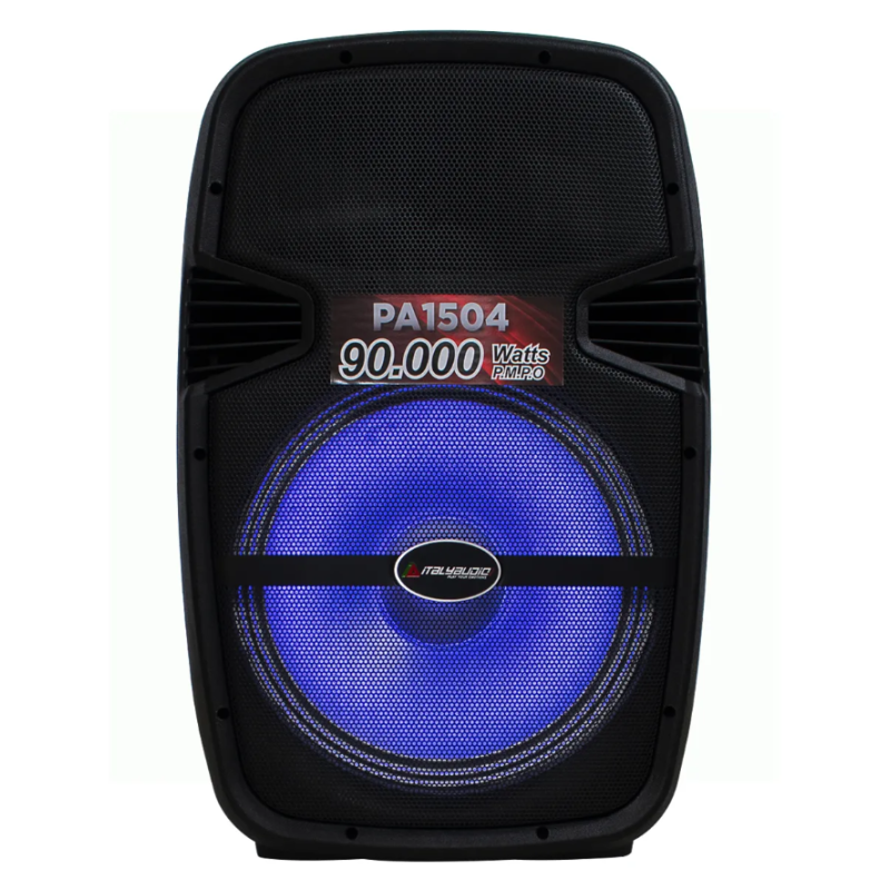 Caja de Audio Italy PA1504 | 15" | 90.000W | Bluetooth | USB/SD | LED