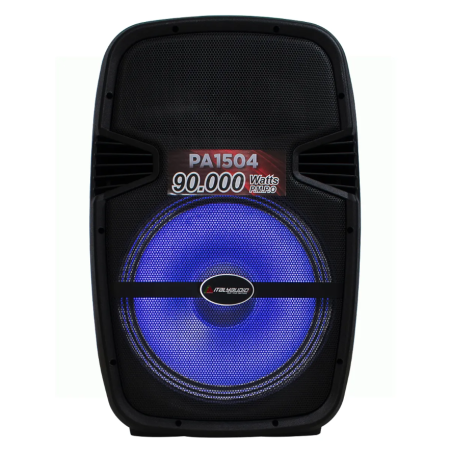 Caja de Audio Italy PA1504 | 15" | 90.000W | Bluetooth | USB/SD | LED