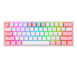 Teclado Mecanico Redragon Fizz Pro K616 RGB White Pink