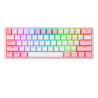 Teclado Mecanico Redragon Fizz Pro K616 RGB White Pink