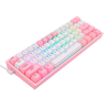 Teclado Mecanico Redragon Fizz Pro K616 RGB White Pink