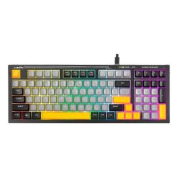 Teclado Gamer de Membrana Marvo K638B Soldat S50B SP RGB