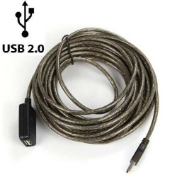 Extension USB 2.0 Hembra Macho 5m Amplificada Delta