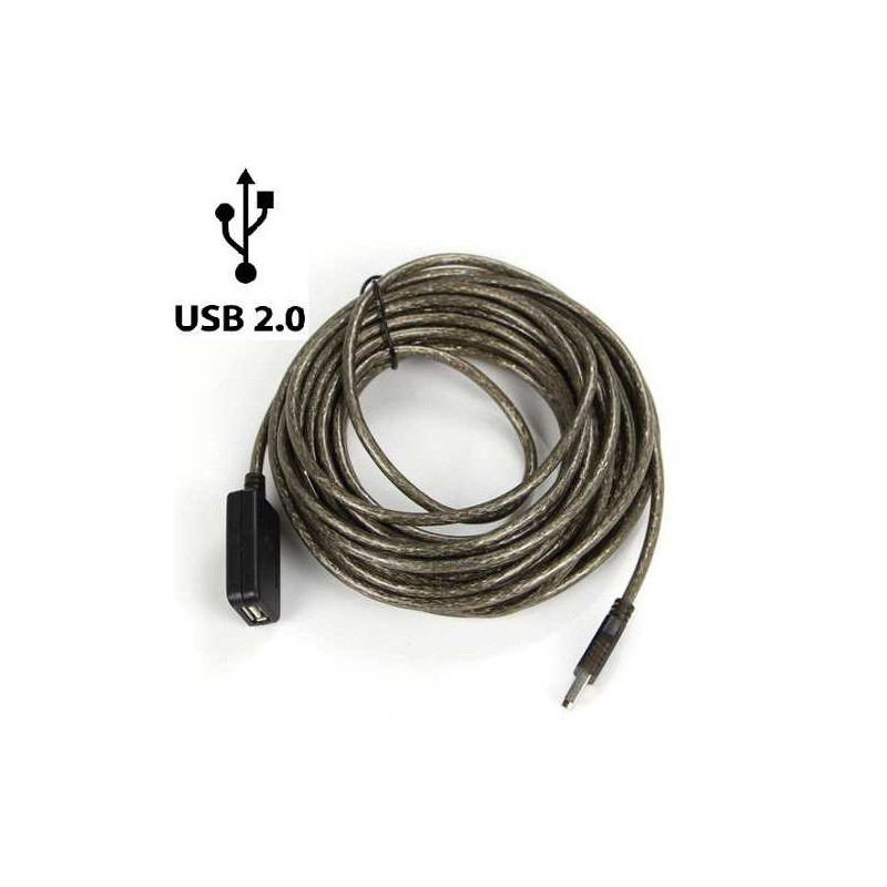 Extension USB 2.0 Hembra Macho 5m Amplificada Delta