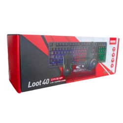 Kit Gamer 4 en 1 Marvo CM416 SP Loot 40 Teclado Mouse RGB