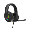 Audifonos Gamer Marvo H8618 Bk Tactic 40 RGB USB