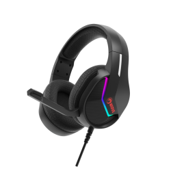 Audifonos Gamer Marvo H8618 Bk Tactic 40 RGB USB