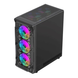 Case GameMax Starlight 2 AB BK Gabinete ATX 6 Fans ARGB USB-C