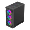 Case GameMax Starlight 2 AB BK Gabinete ATX 6 Fans ARGB USB-C