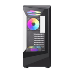 Case GameMax Vista COC AB BK Gabinete ATX Panorámico USB-C ARGB