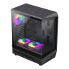 Case GameMax Vista COC AB BK Gabinete ATX Panorámico USB-C ARGB