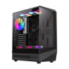 Case GameMax Vista COC AB BK Gabinete ATX Panorámico USB-C ARGB