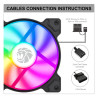 Ventilador GameMax GMX-AF12X Fan 12cm FRGB 4 Colores 12V