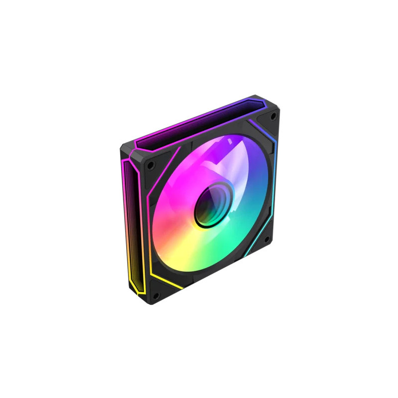 Ventilador GameMax FN12A-S8I-R Black 12cm ARGB Espejo Infinito