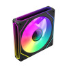 Ventilador GameMax FN12A-S8I-R Black 12cm ARGB Espejo Infinito