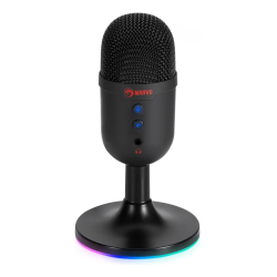 Micrófono PC Marvo MIC-06 BK RGB Arcoíris 3.5mm USB-A