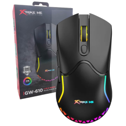 Mouse Gamer Xtrike Me GW-610 BK Dual 2.4G USB-C 8000 DPI RGB