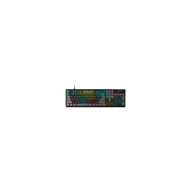 Teclado Corsair K70 CORE RGB Grey Mecánico Switches Red USB